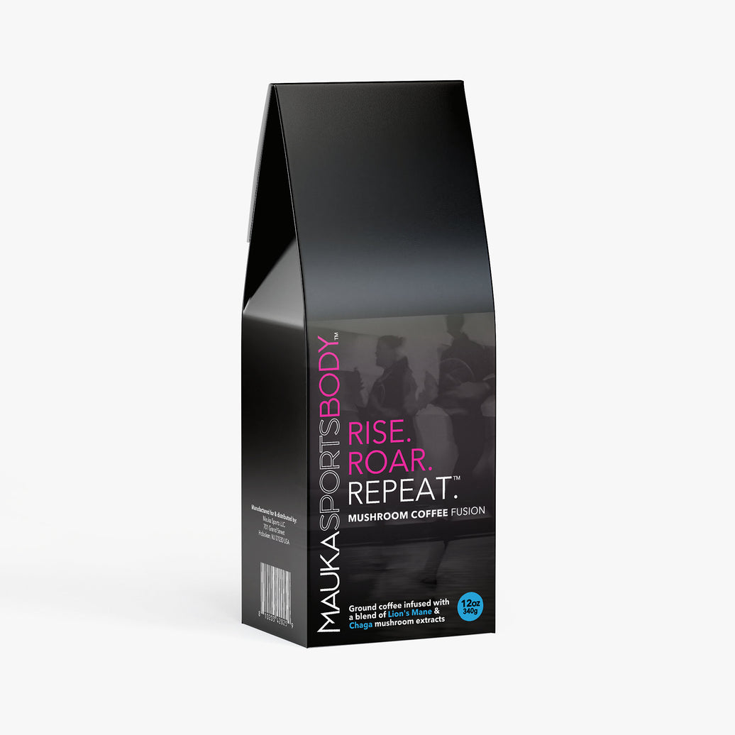 RISE. ROAR. REPEAT. Mushroom Coffee 12oz.